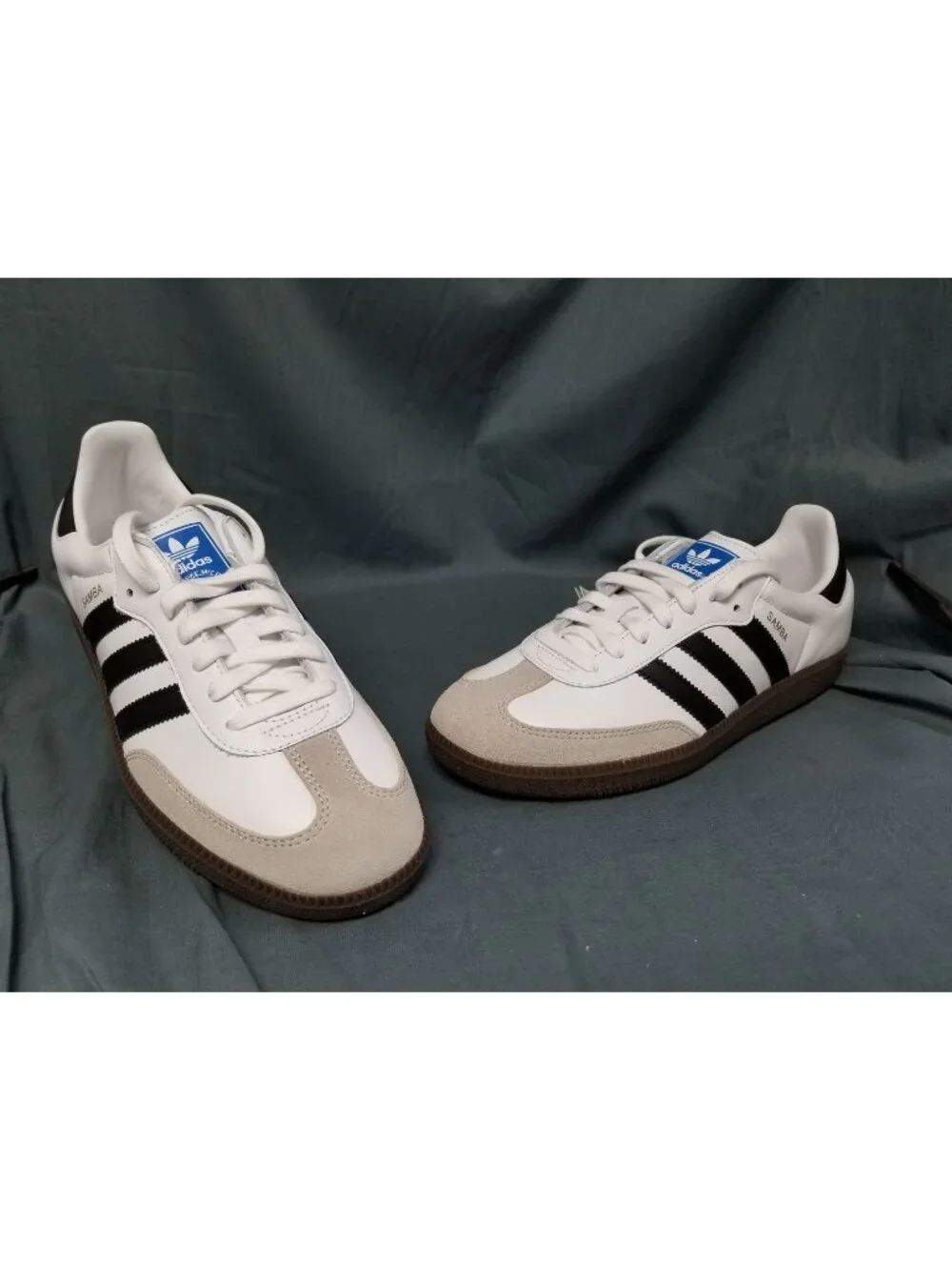 Adidas Samba OG J IE3675 Cloud White Core Black Gum Boys Size 4 NEW NO BOX!